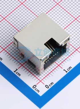 以太网连接器 MJ88B-B011-RVSL21-C插件 RJ45插座 带LED