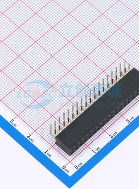 排母 FH2.54-06-18PWS 弯插,P=2.54mm 2x18P 方孔 电子元器件配单