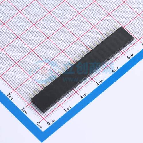 排母 B25420220-22PB0513-H85C32 插件,P=2.54mm 1x22P 方孔 电子