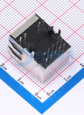 以太网连接器(RJ45 RJ11) TE611130GH插件 RJ45插座 带LED 有屏蔽