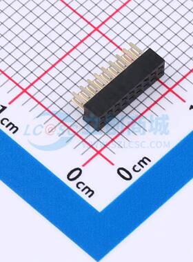 排母 B100M01-0B9P51-H20C20 插件,P=1mm 2x9P 方孔 电子元器件配