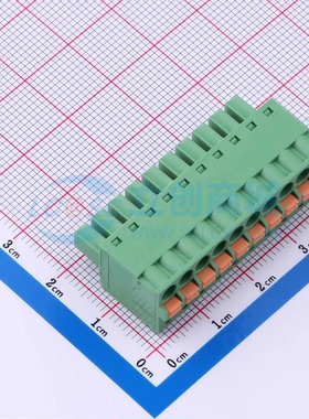 插拔式接线端子XDCB-10A381G-33-3G61 P=3.81mm 1x10P 公插头