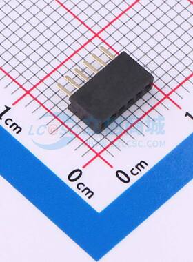 排母 FH1.27-01-06PZD 插件,P=1.27mm 1x6P 方孔 电子元器件配单