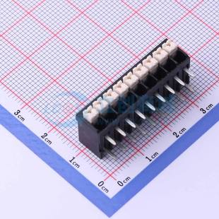 接线端子JL212R 1x9P 35009B01 P=3.5mm 黑色 弯插 弹簧式