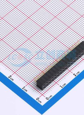 排母 X4621FV-2x17-C43D28 插件,P=2mm 2x17P 方孔 电子元器件配