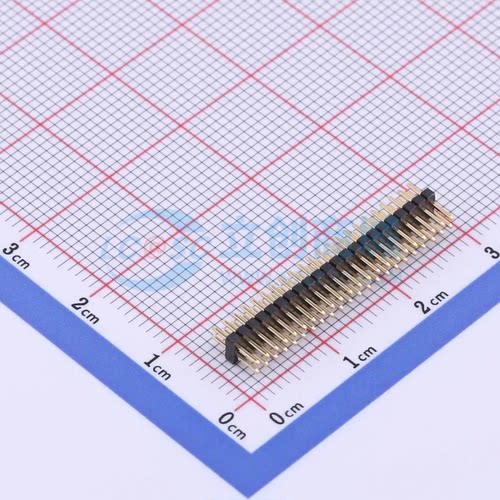 排针 X1321WV-2x22J-C30D23 插件,P=1.27mm 2x22P 方针 原装正品