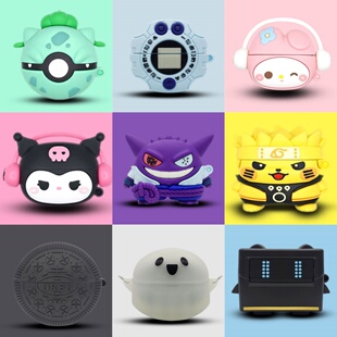 适用弱水时砂openfree保护套夹耳式弱水时砂earfree i5蓝牙耳机壳琉璃X卡通硅胶弱水时砂琉璃x外壳防摔i5盒子