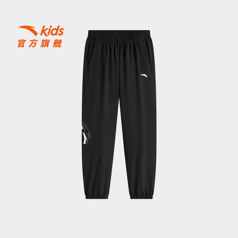 安踏童装男童裤子夏薄款长裤2026春季新款儿童春装休闲卫裤运动裤