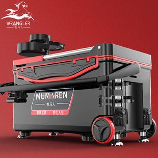 牧马人新款带轮钓箱轻便保温台钓箱包角配件钓鱼箱可坐渔具用品