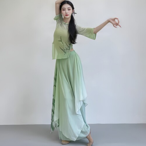 古典舞蹈服江南竹林清风江南女子