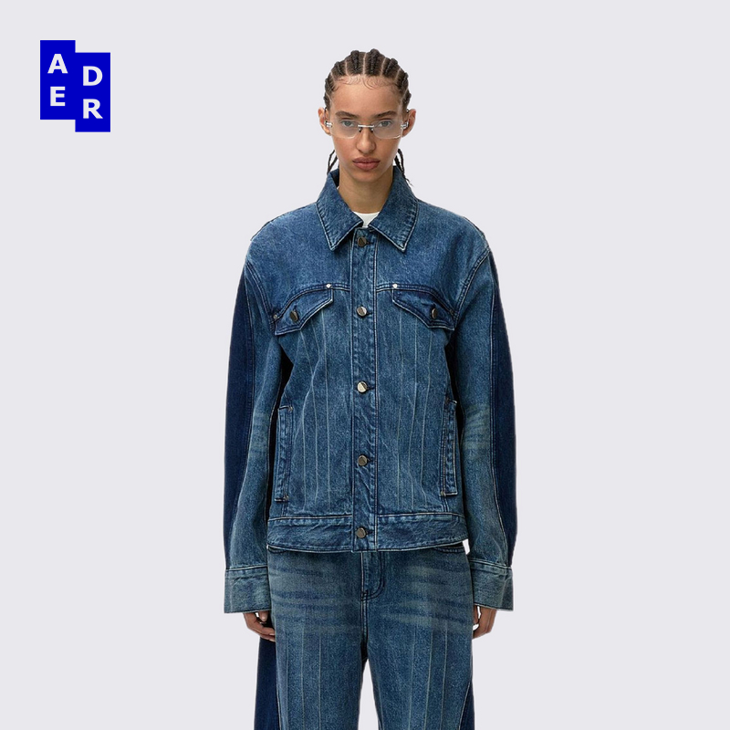 ADERERROR 25SS Jacket Product. 23夹克水洗色渐变翻领牛仔外套