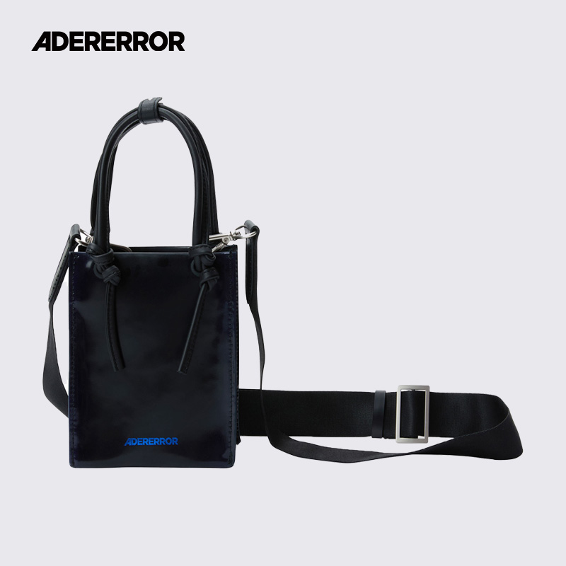 ADERERROR 24SS Burnid 小购物袋配色皮革方包高级感便携男女包包