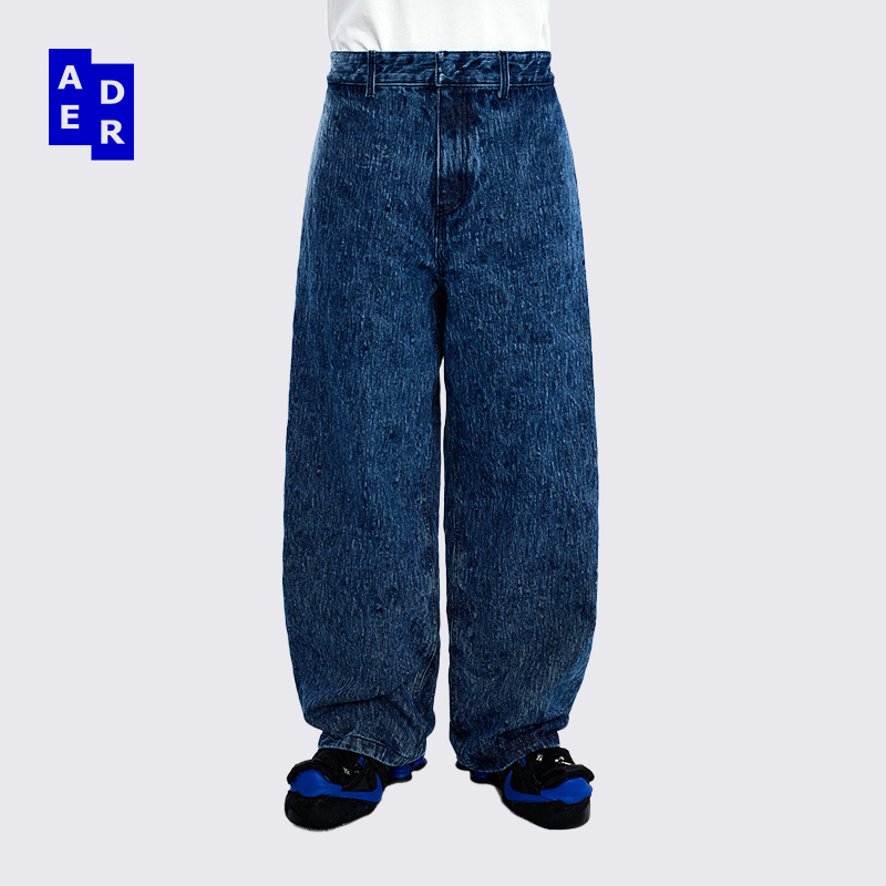 ADERERROR洗涤效果牛仔裤