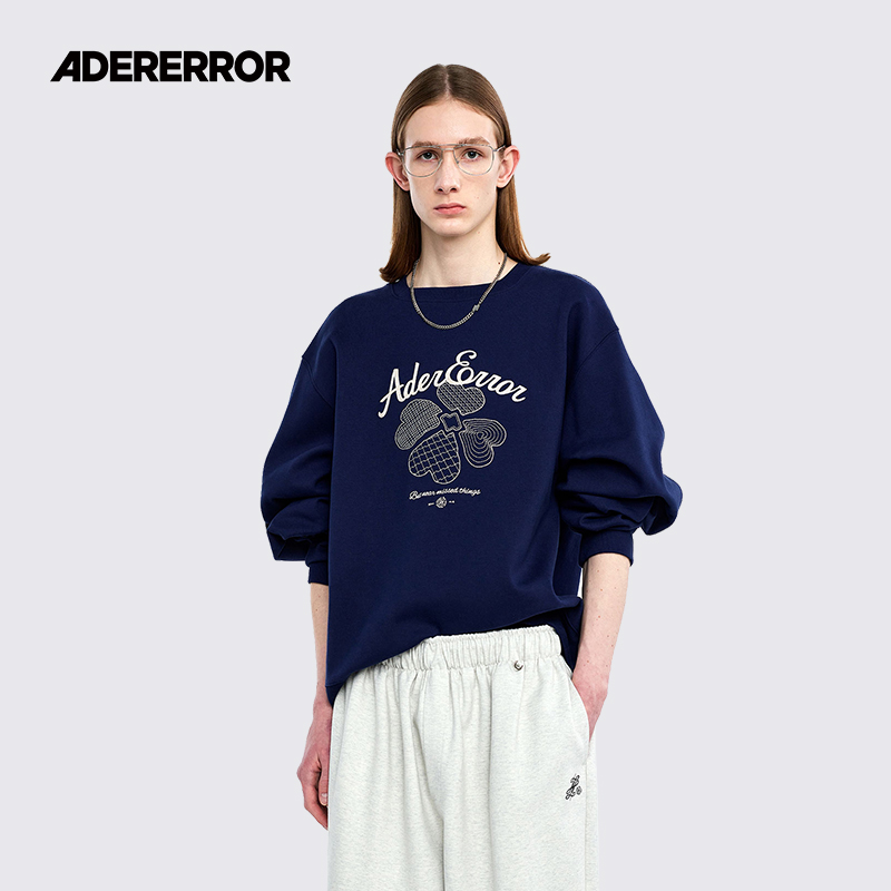 ADERERROR混合刺绣印画卫衣