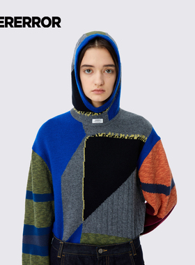 ADERERROR 24SS Lectu 毛衣不规则颜色微宽松款针织毛衣