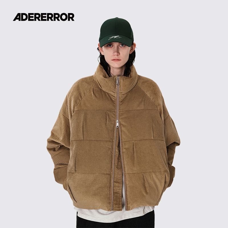 ADERERROR立领灯芯绒羽绒服