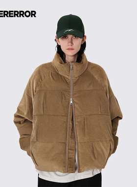 ADERERROR 23FW Rata 泡芙夹克秋季新品宽松时尚立领灯芯绒羽绒服