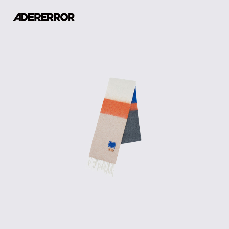 ADERERROR皮革流苏保暖长围巾