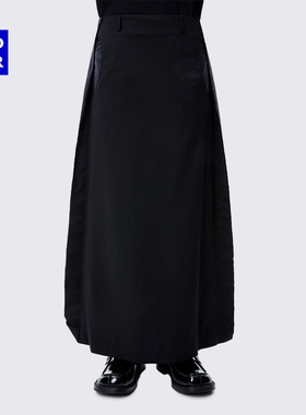 ADERERROR 24SS Roba 半身裙潮流百搭刺绣底端折叠低腰紧身长群