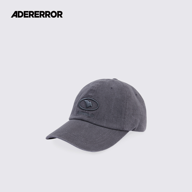 ADERERROR塑料扣刺绣棒球帽