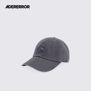 ADERERROR Etik logo 棒球帽塑料扣刺繡彎檐鴨舌帽潮流帽子 23FW