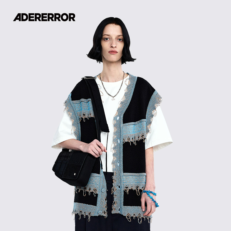 ADERERROR拼接风V领马夹