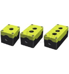 替怡合达尺寸安装孔塑料按钮盒ZHA21-1孔2孔3孔 4孔 5孔-W/Y黄 白