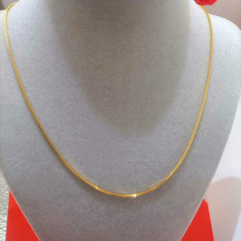 45厘米铜镀金盒子链柔软简约女款链裸链