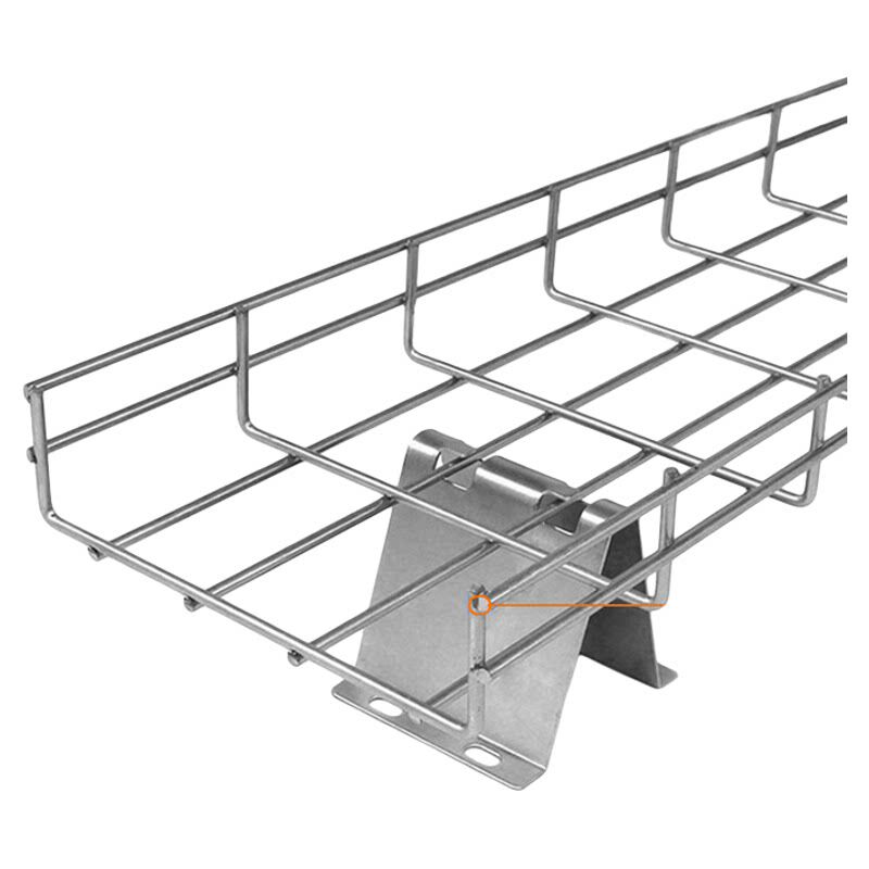 机房布线镀锌网格桥架不锈钢镂空网络线槽开放式弱电钢网格走线架