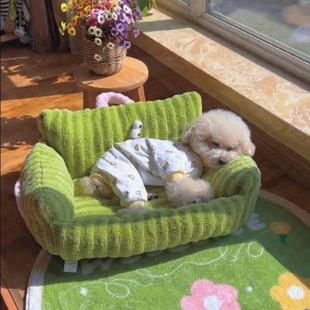 通用睡觉床 小狗专用沙发狗窝保暖宠物小型犬狗狗睡垫猫窝软垫四季