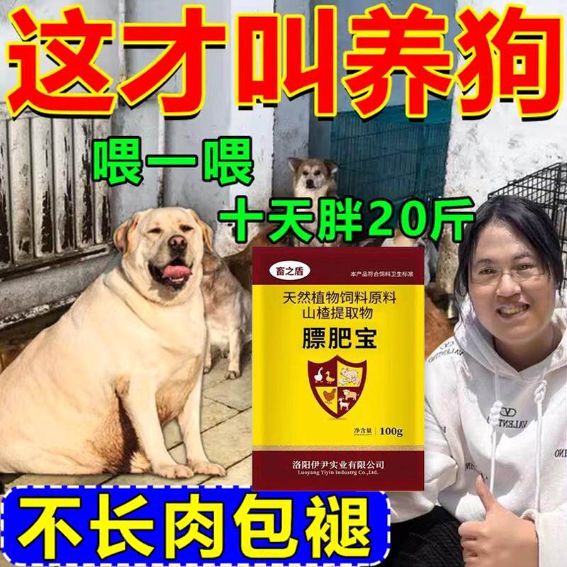 土狗增肥傻吃猛涨快速育肥粉调理肠胃长胖长肉强壮体格狗狗营养品 - 实物图