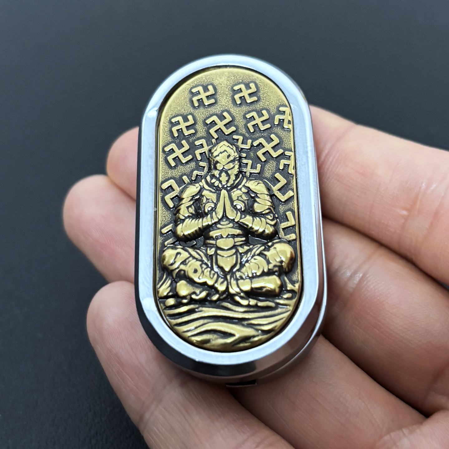 edc解压玩具万佛朝宗磁力推牌直推旋转金属强磁律动解压神器潮玩