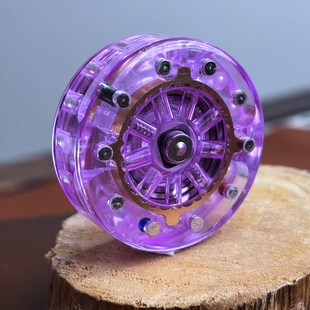 EDC解压玩具PMMA震震鼓解压神器棘轮啪啪币机械磁力段落手感神器