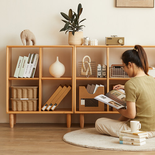 盼居实木格子柜整装发货