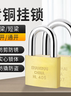JIUTOU加厚铜锁纯铜挂锁