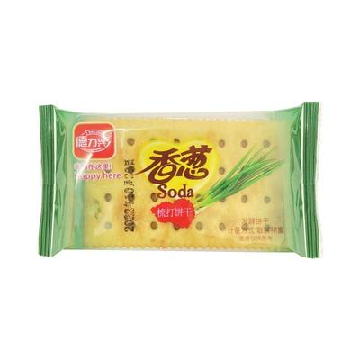 德力兴香葱苏打饼干咸味发酵梳打饼香葱味代餐休闲零食独立包装