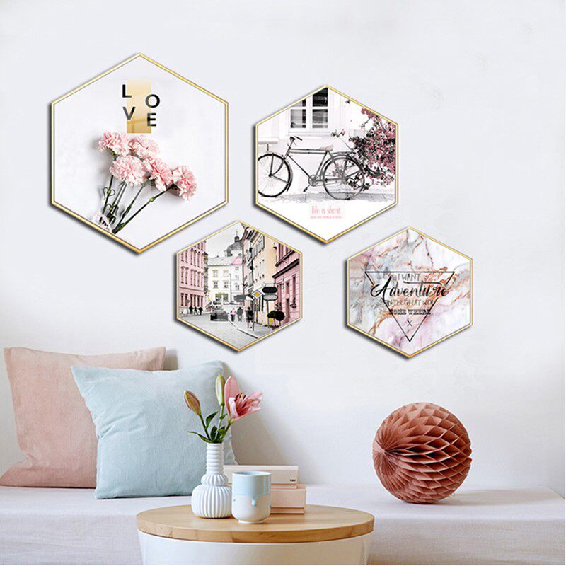 鲜花房屋装饰画沙发墙上的挂画客厅电视柜墙壁画有框主卧次卧墙画