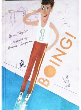 英语原版书BOING嘣肖恩泰勒幽默冒险绘本适合36岁亲子共读讲述蹦床冠军的精彩故事培养孩子克服恐惧坚持不懈的品质