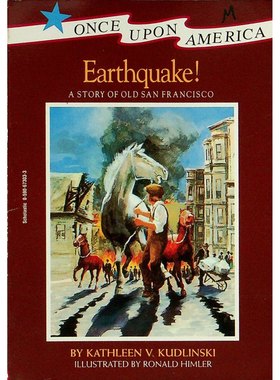 英语原版书美国往事系列Earthquake绘本彩色章节书710岁适读凯瑟琳库德林斯基作品讲述1906年旧金山大地震历史故事培养勇气和韧