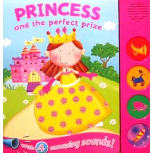 嘈杂的Noisy系列原版书英语绘本公主和完美的奖品适合36岁女孩亲子共读的趣味互动有声书按下按钮可听各种声音包含喇叭声马蹄声