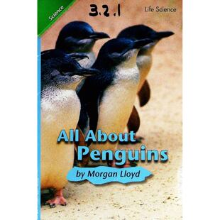 企鹅科普原版书英语小学生适读斯科特福尔斯曼阅读街321系列AllAboutPenguins摩根劳埃德著彩色绘本书内容涵盖企鹅种类栖息地生