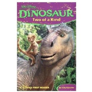 迪士尼初级阅读系列原版英语绘本天生一对Dinosaur讲述恐龙阿拉达和狐猴朋友兹尼之间有趣的模仿故事适合36岁儿童亲子共读培养阅