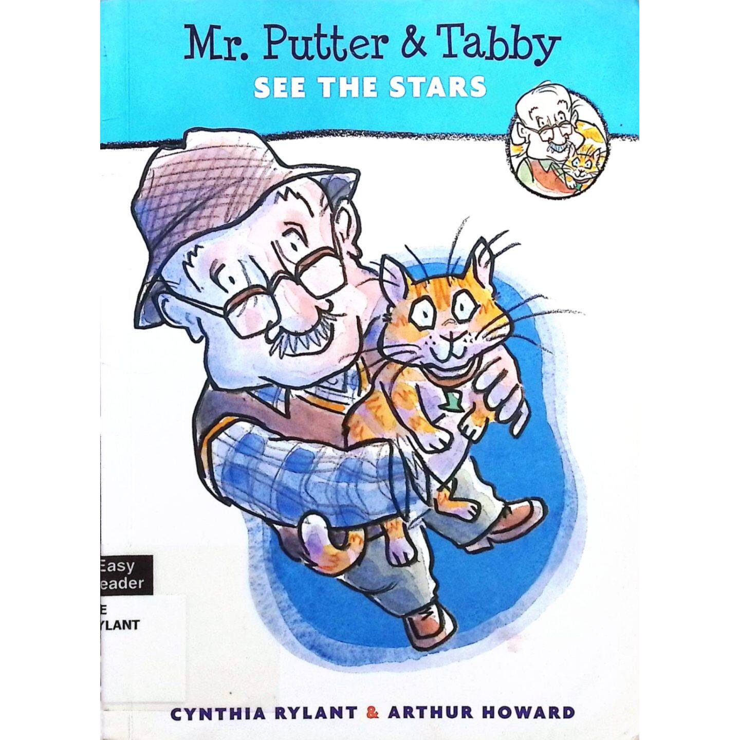 英语原版书Sandpiper系列Putter先生和Tabby看星星儿童章节书Story讲述Putter先生因为吃了太多点心导致肚子不舒服无法入睡的幽