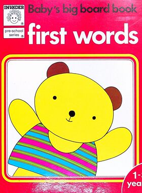 学前系列原版书firstwords英语启蒙02岁宝宝认知学习色彩鲜艳图案可爱语言简单易懂帮助宝宝在玩乐中学习基础英文词汇培养阅读兴