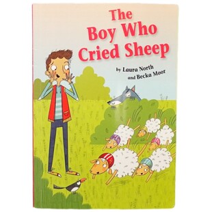 英语原版书必知故事系列狼来了的男孩绘本书亲子共读劳拉诺斯贝卡摩尔改编伊索寓言彩色插图版710岁儿童寓言故事诚实守信教育团