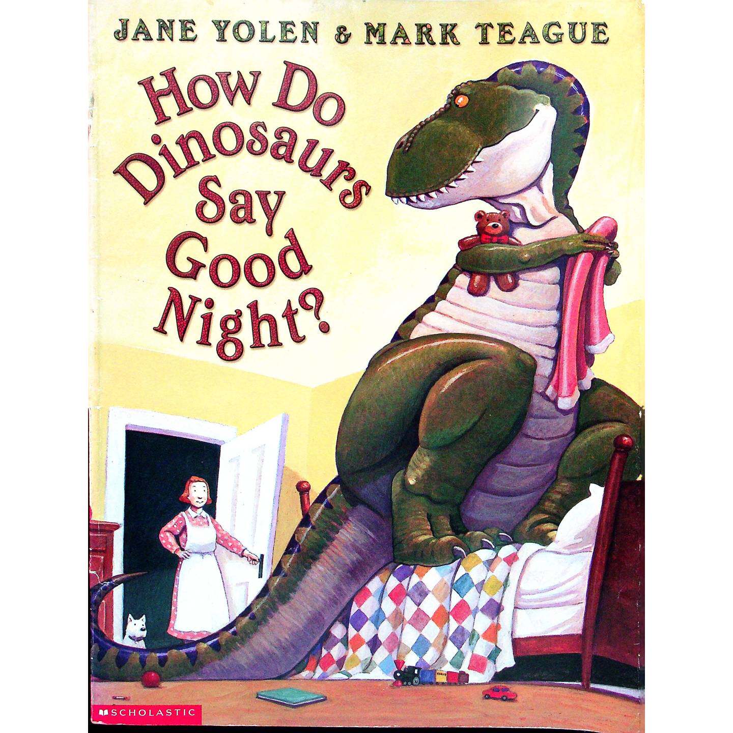 英语原版书恐龙怎么说晚安绘本亲子共读Dinosaur简约伦和马克提格创作的趣味睡前故事书适合36岁儿童通过恐龙形象教导良好睡眠