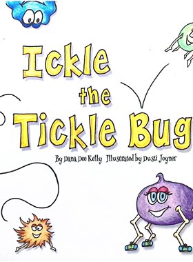 英语原版书痒痒虫的挠痒痒绘本Ickle学龄前儿童亲子共读激发想象力适合36岁男女童宇宙星球友谊冒险故事