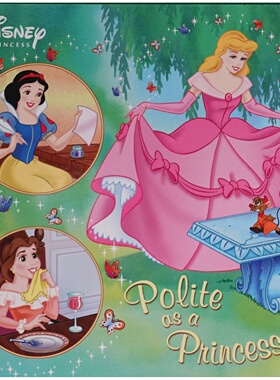 英语原版书Polite绘本像公主一样彬彬有礼亲子共读Disney公主故事迪士尼公主魅力礼仪启蒙绘本培养孩子基本礼仪和良好行为习惯适