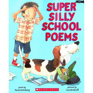 英语原版引进SuperSillySchoolPoems超级愚蠢的学校诗歌绘本由大卫格林伯格创作丽莎伍德拉夫绘制插画学乐出版社出版适合710岁