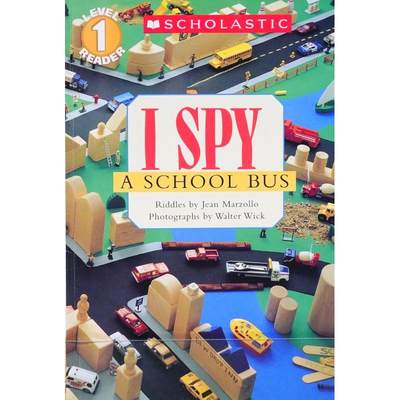 I Spy A School Bus Scholastic Readers by Jean Marzollo平装Scholastic视觉大发现系列一辆校车